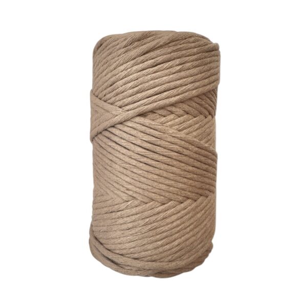 MAKRAM ECO LUSH 1-slået, Light Camel, 4mm & 9mm