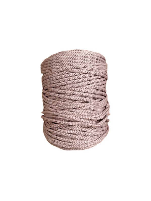MAKRAM OUTDOOR Braided garn, Dusty Pink, 3 mm