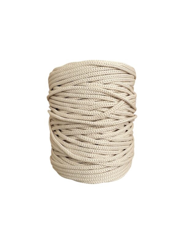 MAKRAM OUTDOOR Braided garn, Nature White, 3 mm