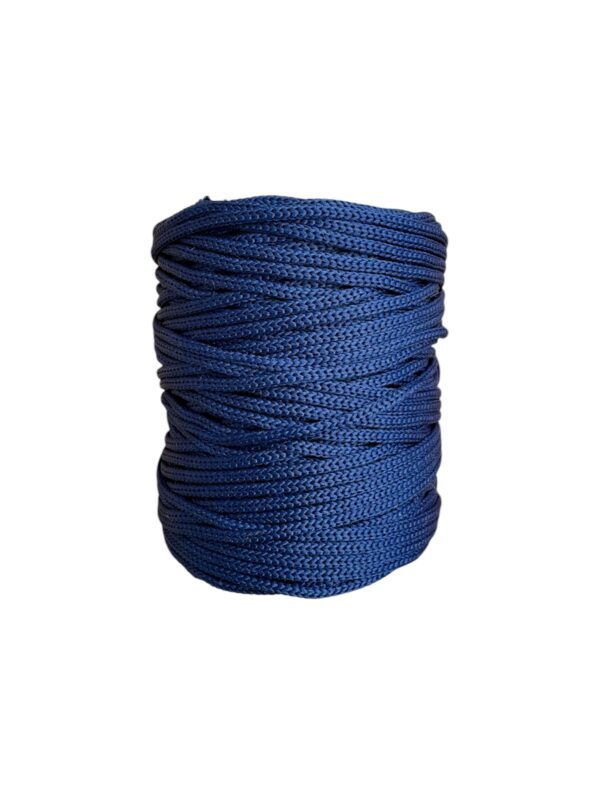 MAKRAM OUTDOOR Braided garn, Midnight Blue, 3 mm