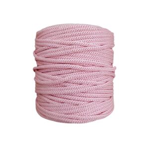 MAKRAM OUTDOOR Braided garn, Light Pink, 3-5 mm