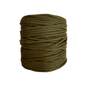 MAKRAM OUTDOOR Braided garn, Khaki, 3 mm
