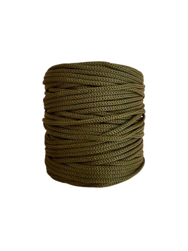 MAKRAM OUTDOOR Braided garn, Khaki, 3 mm