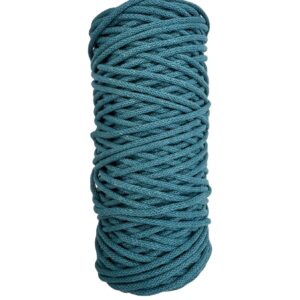 MAKRAM SERENITY Braided garn, Petroleum, 3 mm