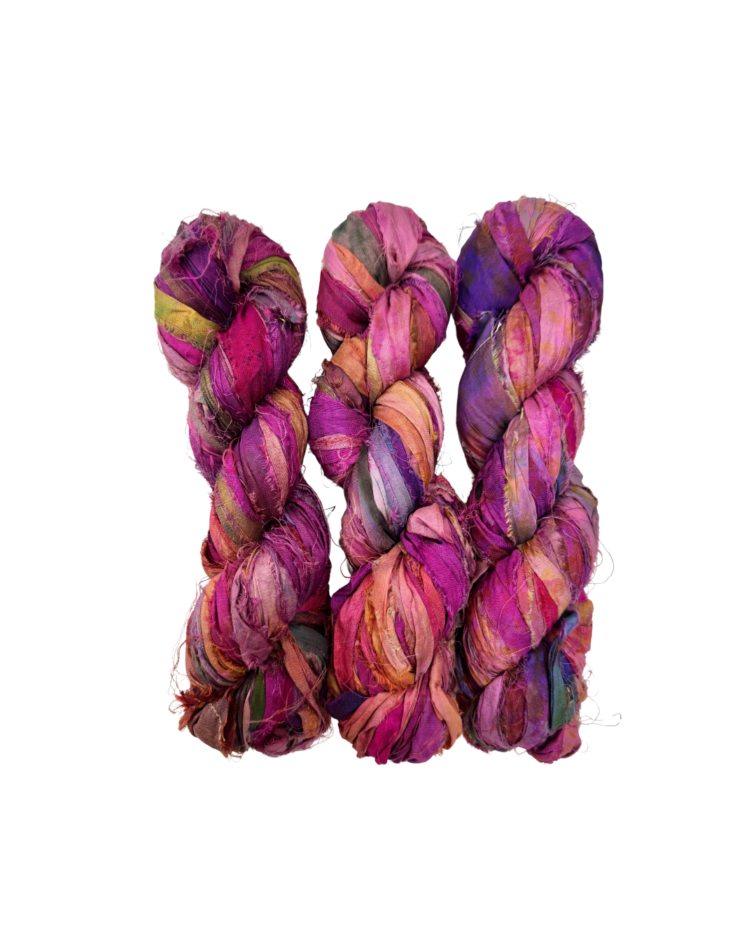 MAKRAM Sari Silkegarn, Violet Bloom - Billede 2