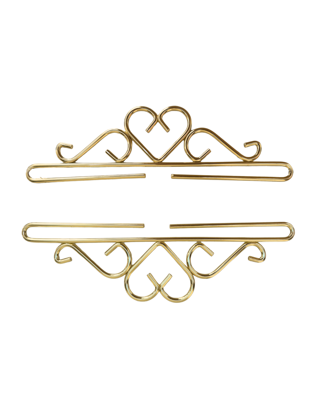 Klokkestreng beslag med hjerter, 23 cm, genbrug