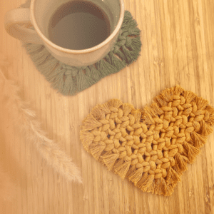 Macramé hjertebordskåner (PDF vejledning)