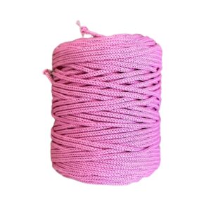 MAKRAM OUTDOOR Braided garn, Pink, 3 mm